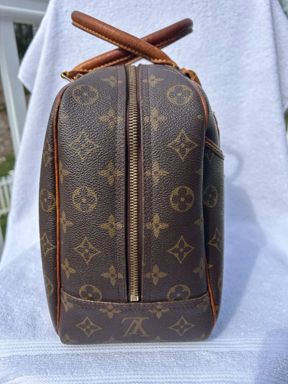 Auth Louis Vuitton MMonogram Deauville M47270 Hand Bag GOOD CONDITION! - Picture 8 of 16